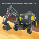 Escavadora Volvo Donker’s Kids Bateria 12V