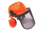 Full helmet with visor and earphones - 
