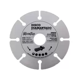 Disco de corte de diamante MacFer de 115 mm para madera