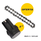 Kit de podadora eléctrica Felco Beverin 10 a pilas con 2 pilas