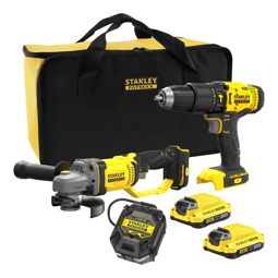 Berbequim C/Percussão + Rebarbadora STANLEY® FATMAX® SFMCK471D2S-QW