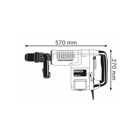  Martelo Demolidor Profissional Bosch GSH11 E + Mala