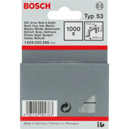Agrafo de Arame Fino Bosch Tipo 53 4x4x0.74x10 mm