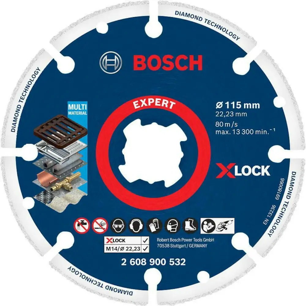Disco de corte de metal X-Lock Expert de 115 mm