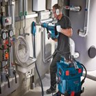 Kit Bosch Martelo GBH 5-40 DCE + Aspirador GAS 35 M AFC + Acessório GDE 68 Professional