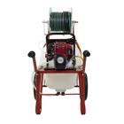4-stroke cart sprayer, 12 bar, 100L capacity.