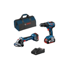 Kit Bosch Berbequim GSB 18V-55 + GWS 18V-7 + 2 Baterias 4,0Ah + Saco 