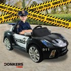 Carro Elétrico 12V Donker’s Kids Police