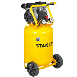 Compresor de aire vertical silencioso sin aceite Stanley de 50 l y 1,3 HP