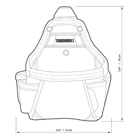 Bolsa Multiusos p/ Fita Métrica ToughBuilt