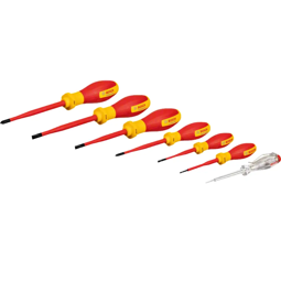 Juego de 6 destornilladores VDE + 1 comprobador de tensión Bosch SL3