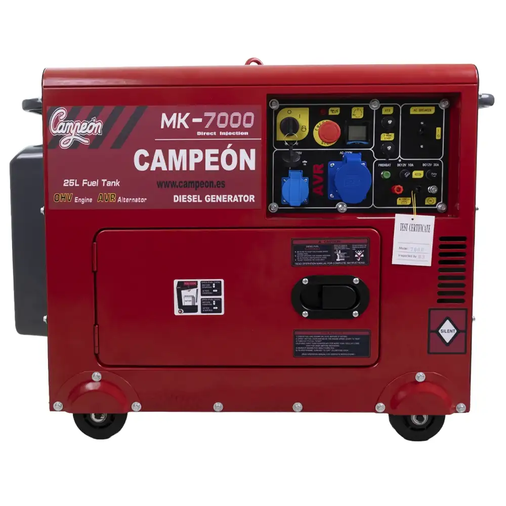 Gerador Diesel 230V Campeón MK7000 c/ATS 