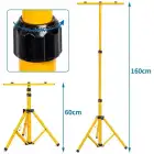 Extendable Stand (60 - 160 cm) + 2 x 30W LED Projectors
