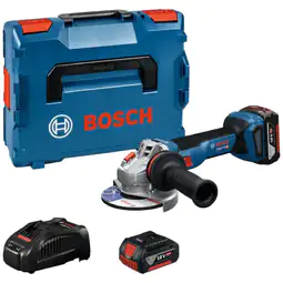 Rebarbadora GWS 18V-11 S Bosch + 2 Baterias 5 Ah + Mala de Transporte
