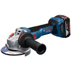 Bosch GWS 18V-11 S Angle Grinder + 2 x 5Ah Batteries + Carrying Case