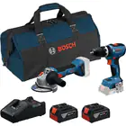 Kit Bosch - Berbequim + Rebarbadora + 2 Baterias 4Ah + Carregador + Saco de Transporte