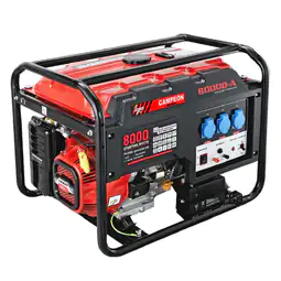 Gerador a Gasolina 6.5 kVA 230V Campeón CT-8000DA motor Loncin c/arranque elétrico