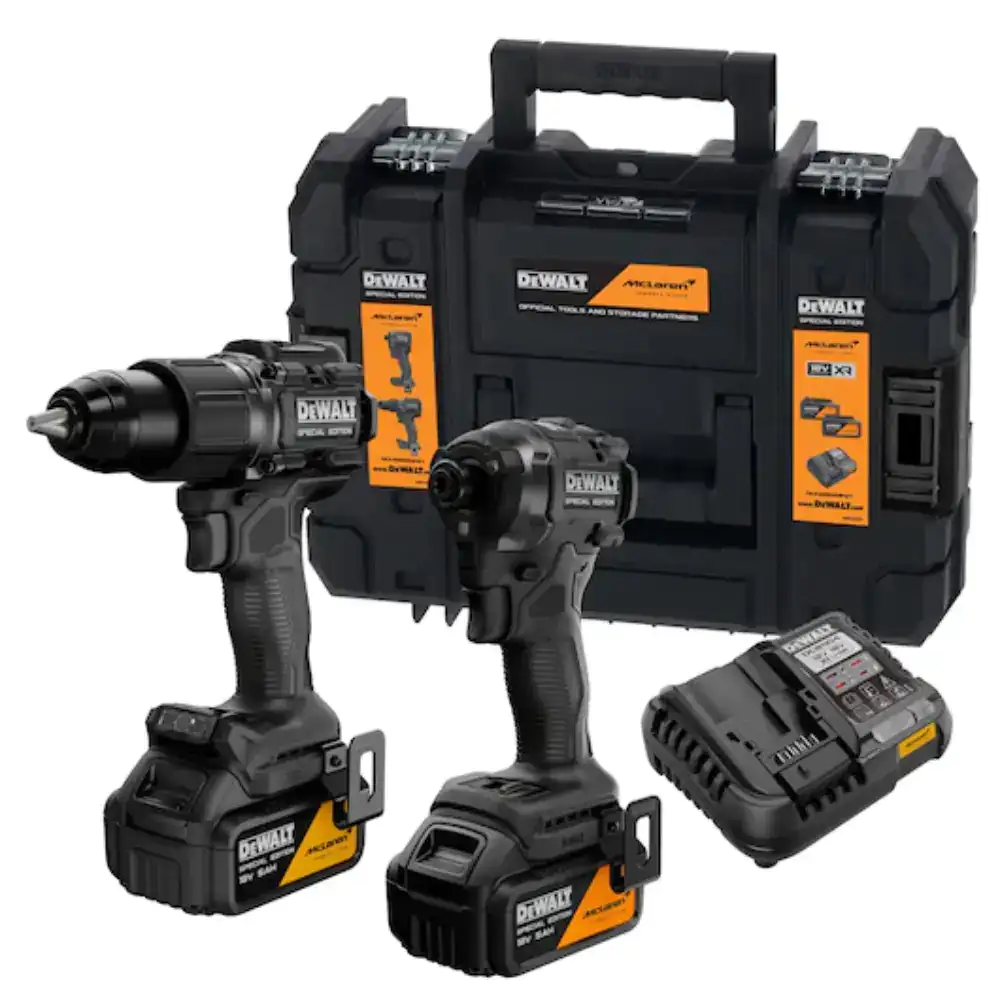 Kit XR 18V DeWalt x McLaren - Berbequim Percussão + Aparafusadora de Impacto DCK2222MP2T