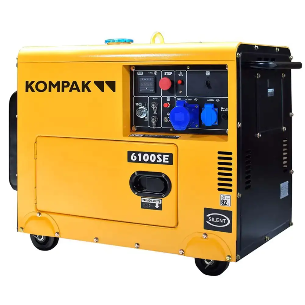 Kompak K6100SE 6.6 kVA Soundproof Diesel Generator with Electric Start