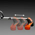 Aparador de Relva Telescópico Husqvarna 220IR + Bateria e Carregador Incluídos