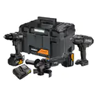 Kit XR 18V Dewalt x McLaren Berbequim + Rebarbadora + Chave de Impacto + 2 Baterias 5Ah + Mala TSTAK