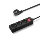 Three-Outlet Extension Cord with Main Switch, 3m - 