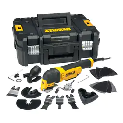 Multi-Ferramenta Oscilante 300W Dewalt + 37 Acessórios + Mala de Transporte TSTAK