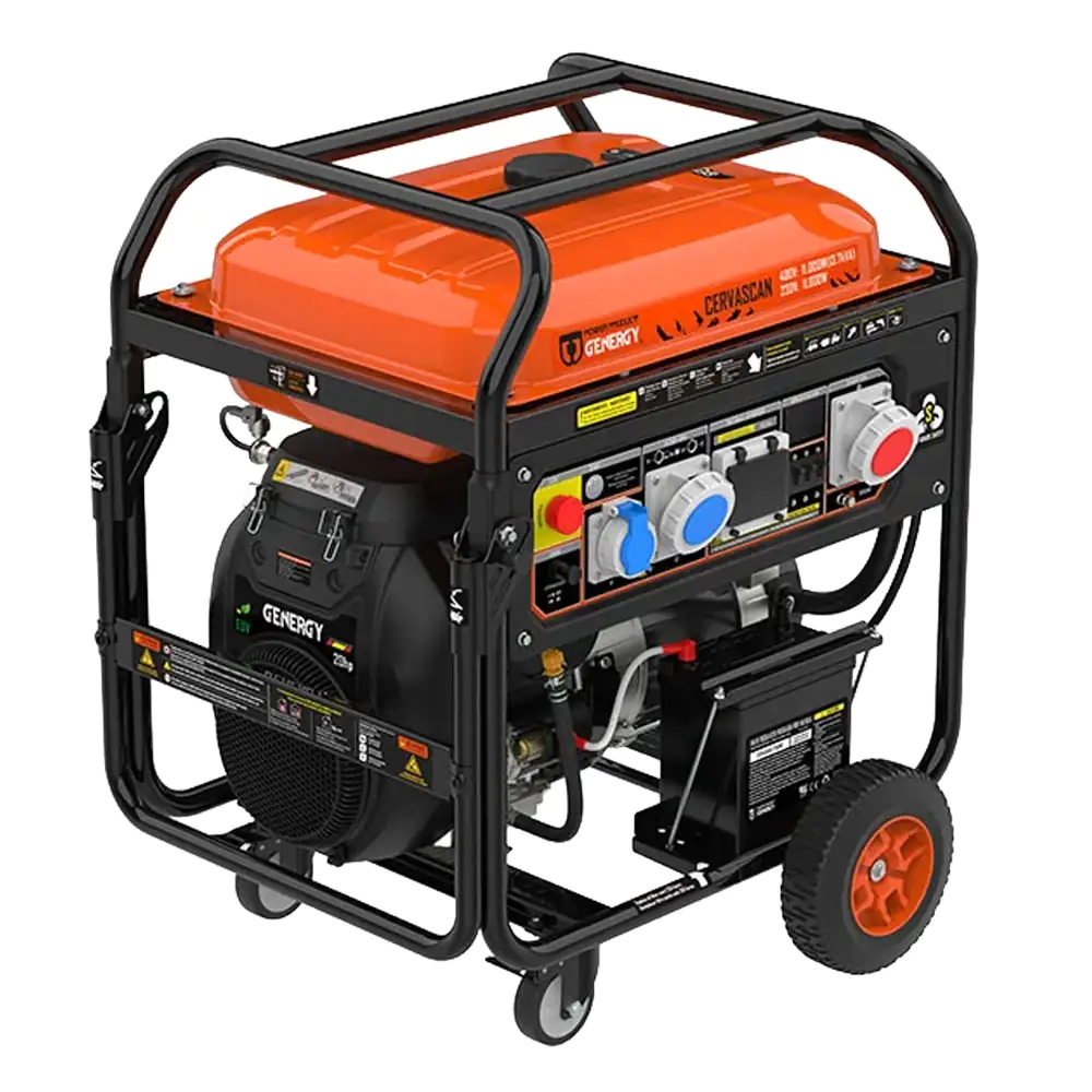 Gerador Trifásico a Gasolina Genergy Cervascan-S 13.7 kVA c/ Arranque Elétrico