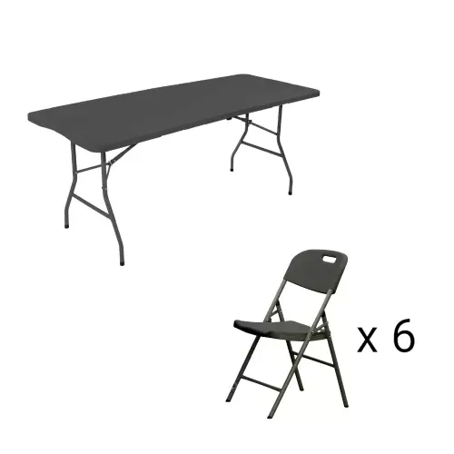 Juego de mesa de jardín FOLDIS
