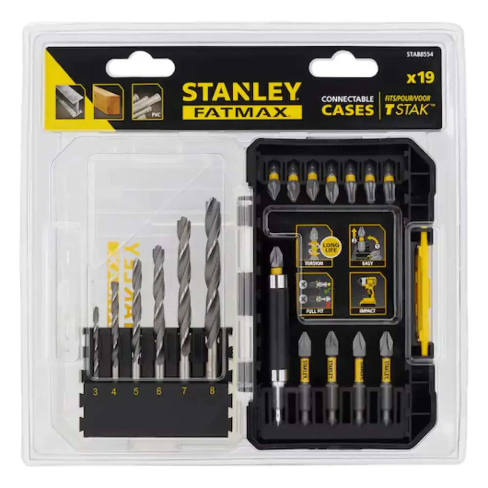 Stanley Fatmax 19-Piece Drill Bit and Screwdriver Set