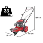 Roçadora com Rodas a Gasolina 196cc 6.5 HP Attila ATFR 5620 SP