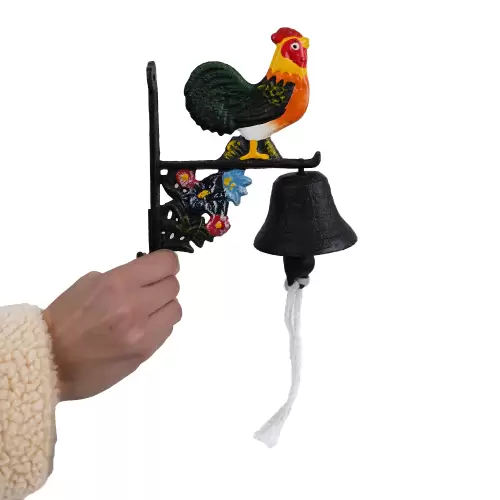 Rooster Doorbell in Cast Iron