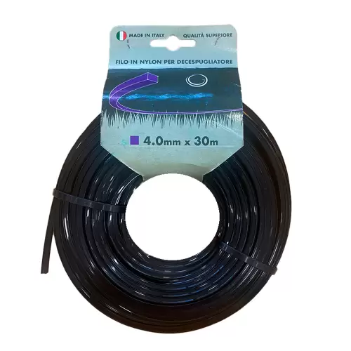 Fio Nylon Quadrado p/ Roçadora 4.0mm 30M