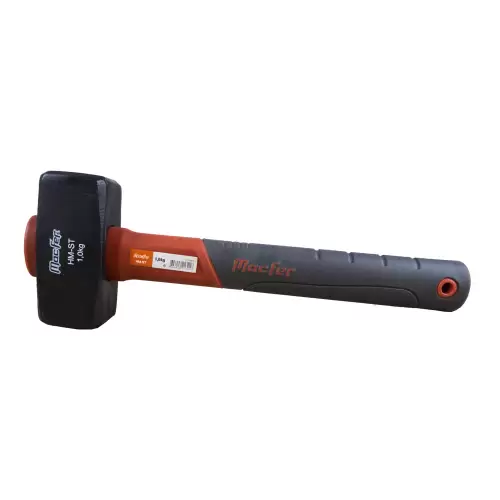 Square Sledgehammer with Fiberglass Handle 1kg