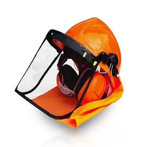 Capacete com escudo facial e auricular HCT