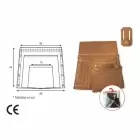 Bolsa de trabajo profesional de 4 bolsillos + soporte para martillo