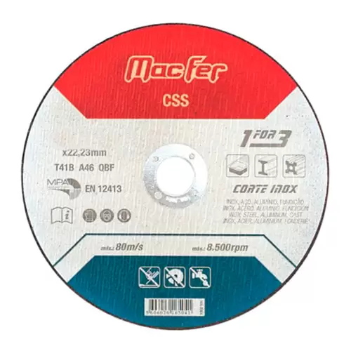 230mm Stainless Steel Cutting Disc MacFer