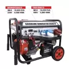 Gerador HECHT Híbrido a Gasolina Trifásico e Monofásico 10kVA