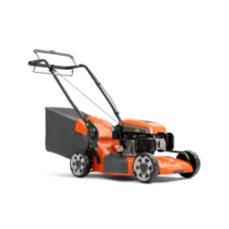 Husqvarna LC151S petrol lawnmower with traction.